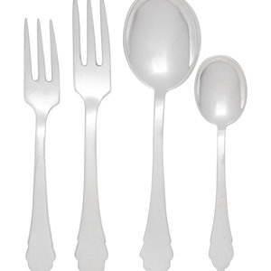 Appraisal: An American Silver-Plate Flatware Service The Source Perrier th Century