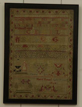 Appraisal: Needlework Sampler Stitched by Margaret L in