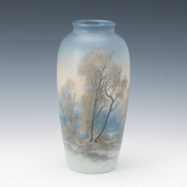 Appraisal: EDWARD DIERS AMERICAN - FOR ROOKWOOD Scenic vase by Edward