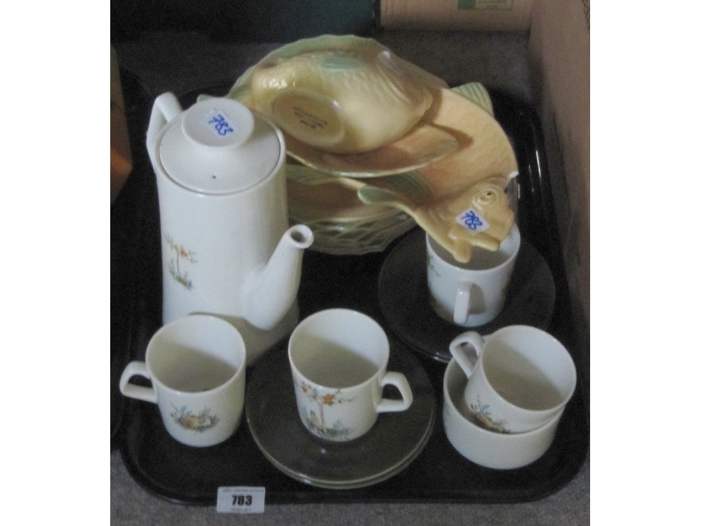 Appraisal: Shorters fish service and a Beswick coffee set