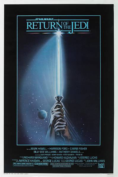 Appraisal: Return of the Jedi th Century Fox one-sheet condition A