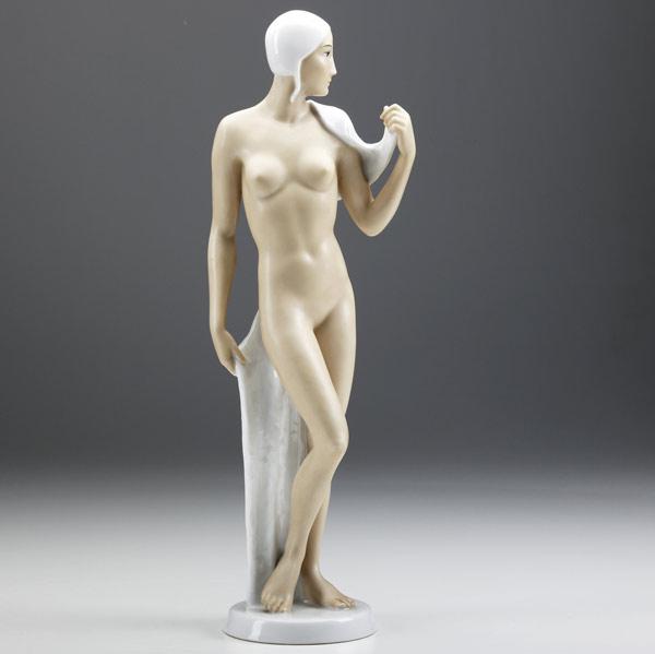 Appraisal: Rosenthal nude figurine th C With a white cap and