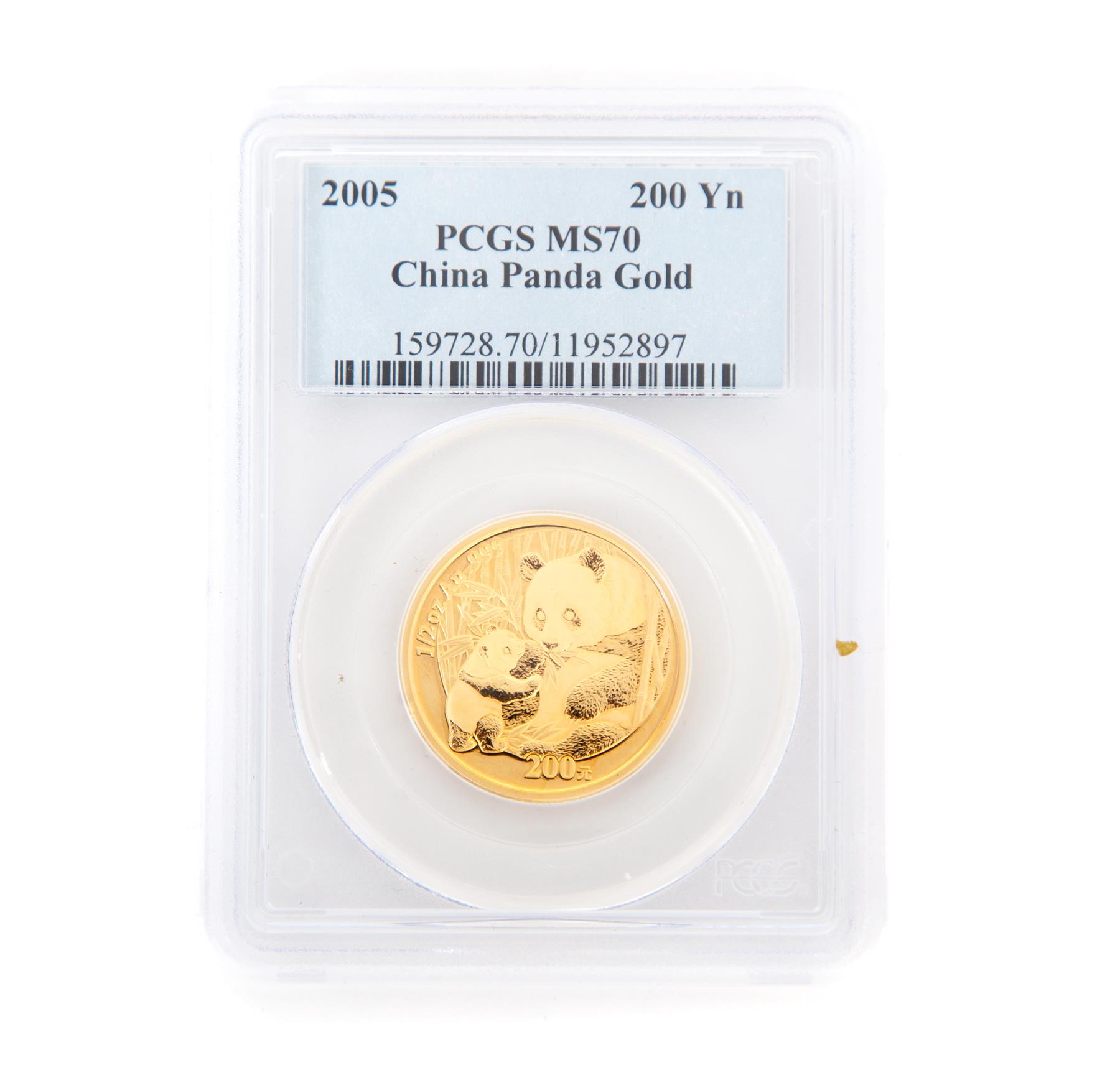 Appraisal: CHINESE YN GOLD COIN Panda gold MS PCGS In a