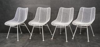 Appraisal: Set WOODARD White Metal Side Chairs Set WOODARD White Metal