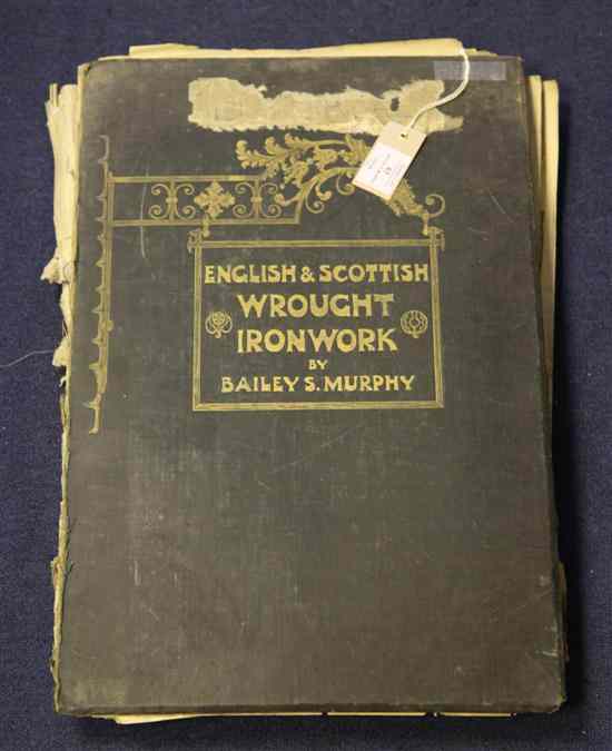 Appraisal: MURPHY BAILEY S ENGLISH SCOTTISH WROUGHT IRONWORK possible manuscript copy