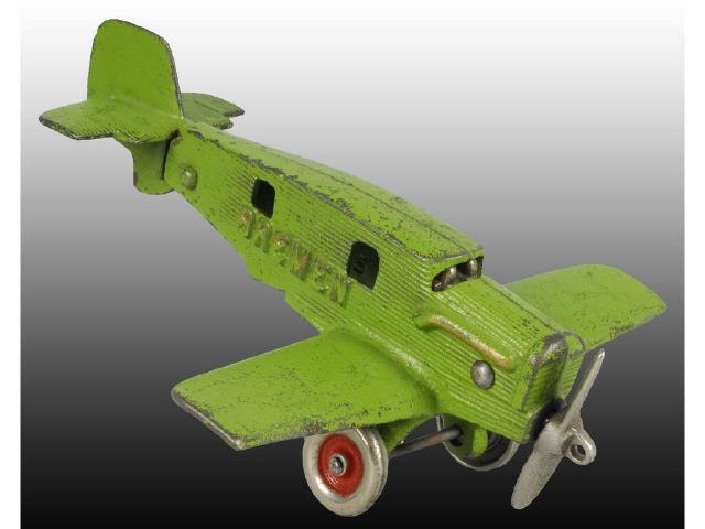 Appraisal: Hubley Small Green Bremen Airplane Toy Description Marked with the