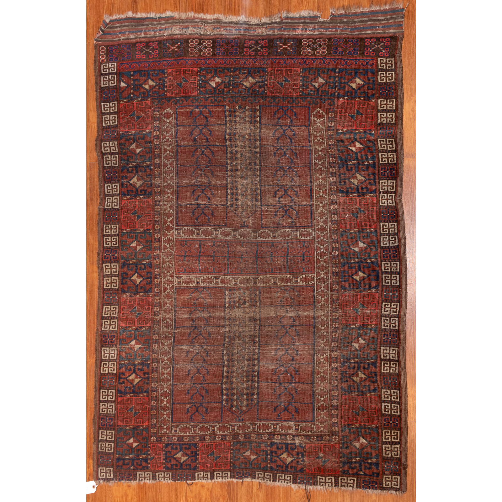 Appraisal: TURKOMAN HATCHLI RUG PAKISTAN X First quarter- th century hand-knotted