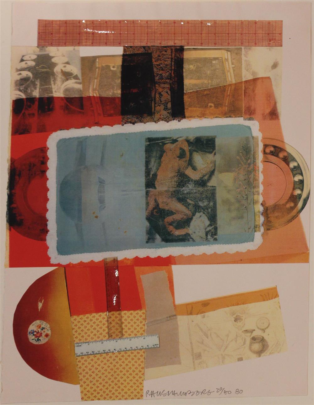 Appraisal: ROBERT RAUSCHENBERG AMERICAN - PRINT FOR EDISON COMMUNITY COLLEGE FORT