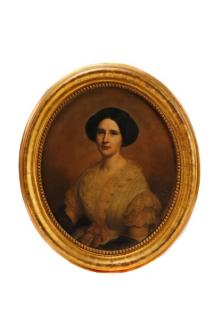 Appraisal: American School Portrait of a Woman O C American School