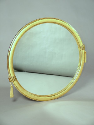 Appraisal: A th century gilt framed circular wall mirror diameter cm