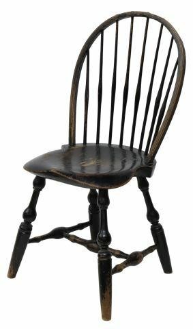 Appraisal: American Windsor side chair attributed by consignor to Ebenezer B