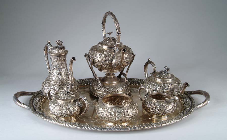 Appraisal: KIRK SON REPOSSE TEA SERVICE Exceptionally fine sterling tea service