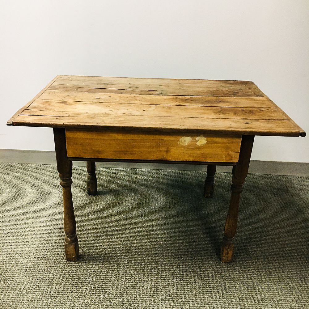 Appraisal: Turned Maple and Pine Tavern Table Turned Maple and Pine