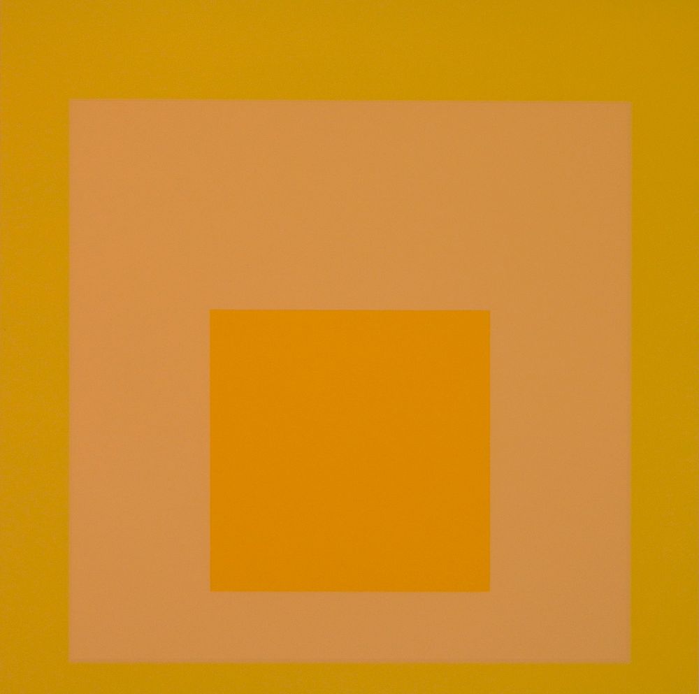 Appraisal: Josef Albers silkscreen in colors Josef Albers American - -