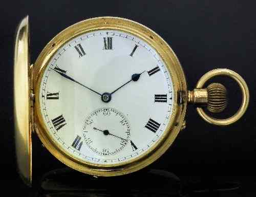 Appraisal: A George V gentleman's ct gold full hunting cased keyless