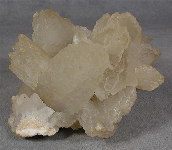 Appraisal: Cluster of Gypsum Twinned Crystals Large mass of gypsum variegated