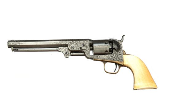 Appraisal: ID'D COLT MODEL NAVY REVOLVER caliber six-shot cylinder engraved and