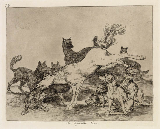 Appraisal: FRANCISCO JOS DE GOYA Three etchings with aquatint Esto es