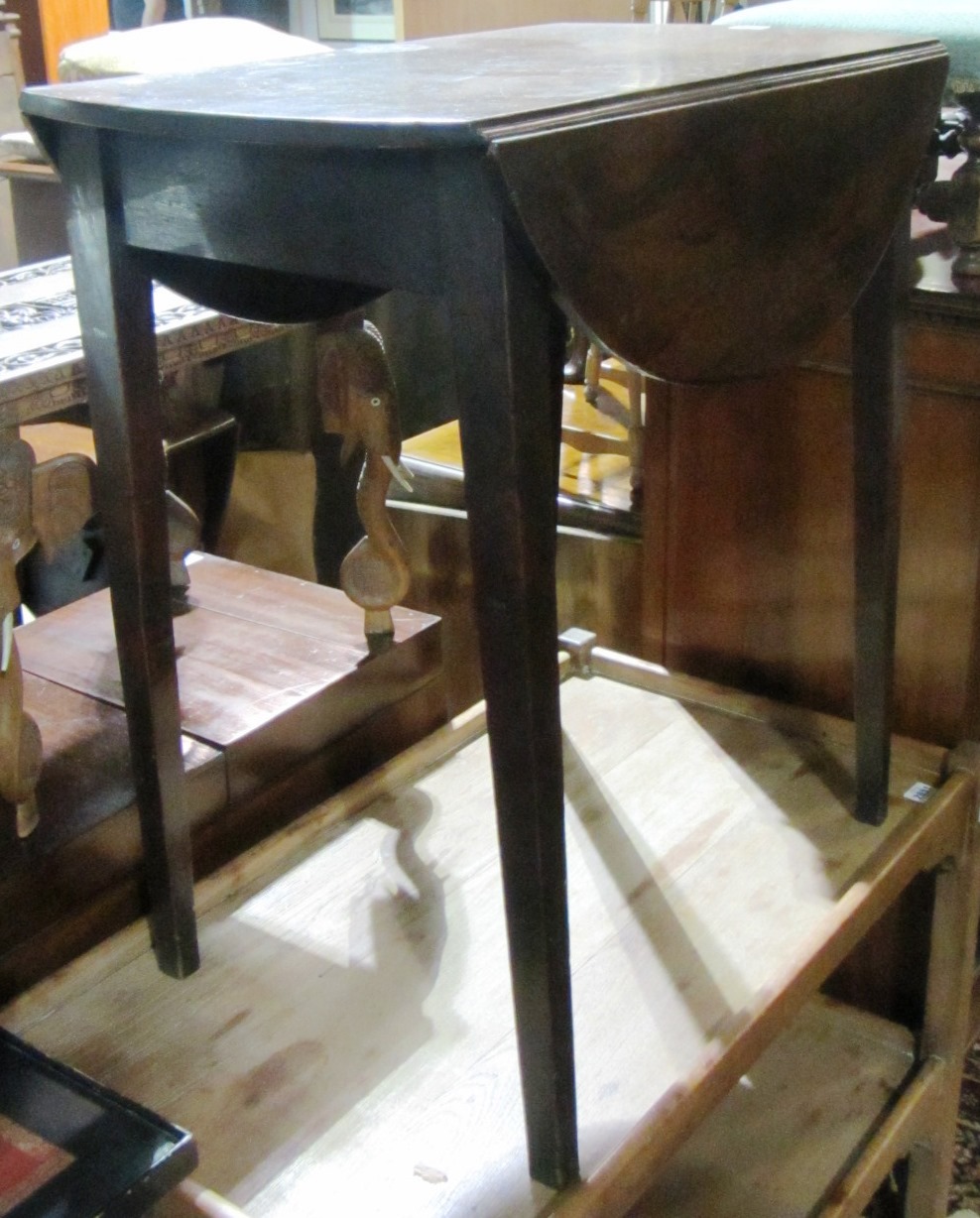 Appraisal: A th century drop flap table