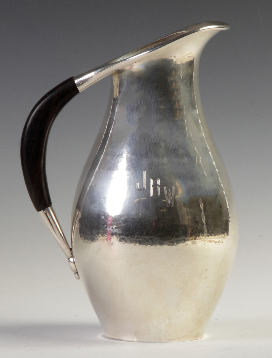 Appraisal: Worden Munis Boston MA Sterling Silver Hand Hammered Water Pitcher