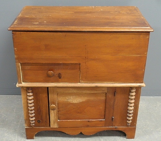 Appraisal: - Pine commode cabinet c h x w x d