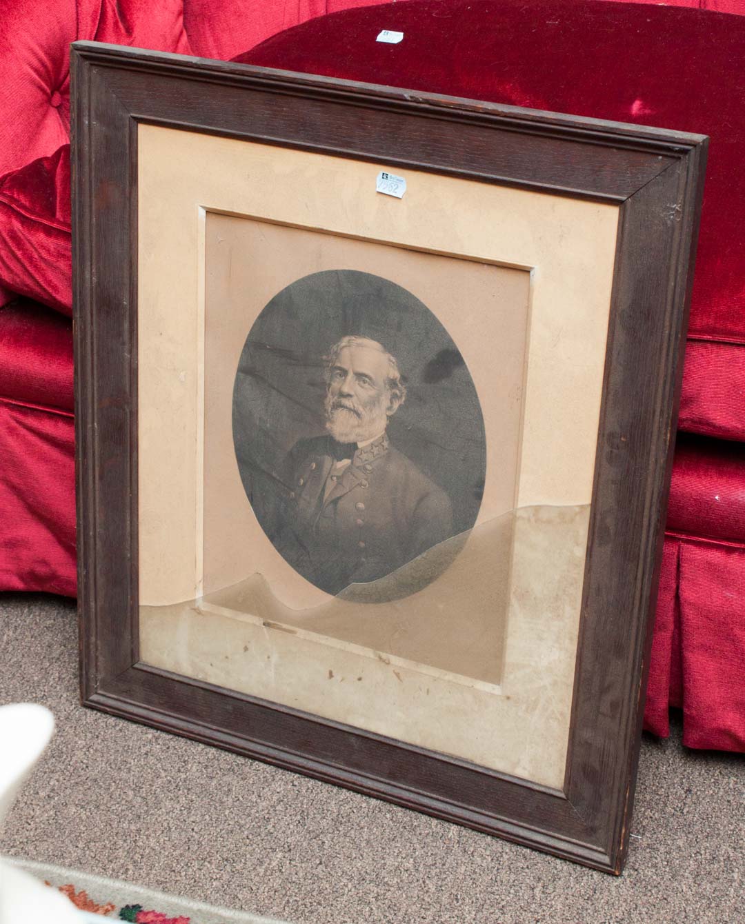 Appraisal: Framed print of Robert E Lee