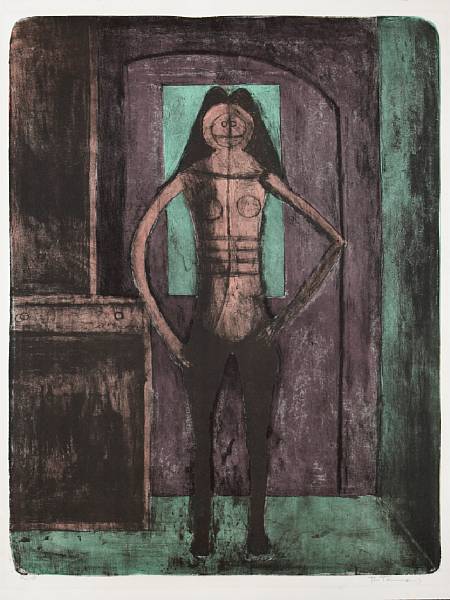 Appraisal: Rufino Tamayo Mexican - Femme au Collant Noir from Mujeres