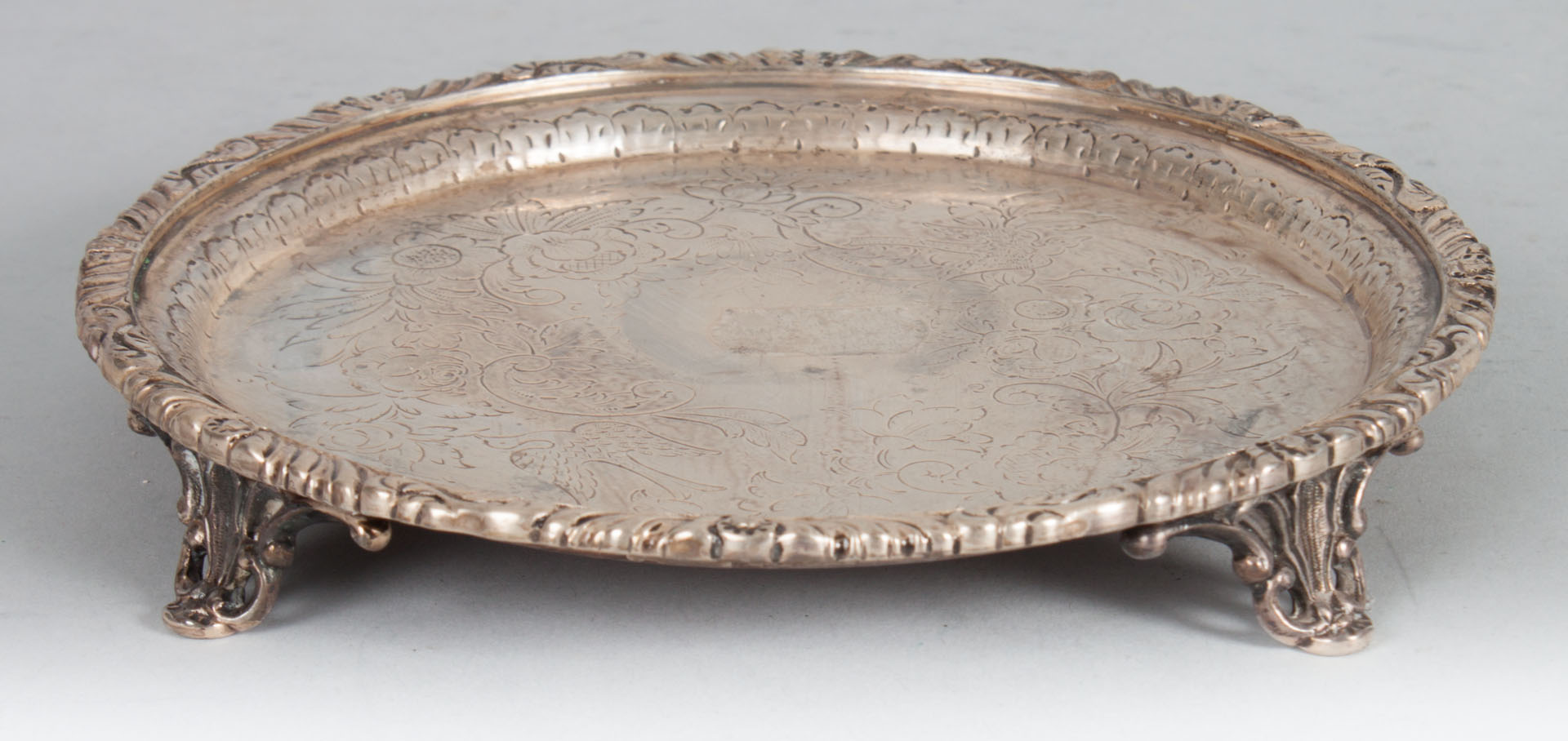 Appraisal: S Kirk Son Co sterling silver footed salver first quarter