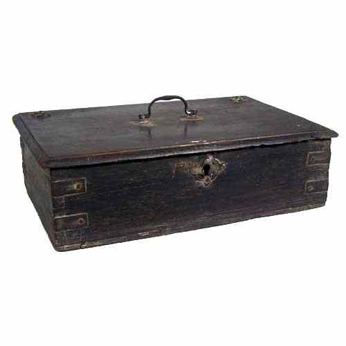 Appraisal: An Anglo Indian Campaign Brass Mounted Rosewood Desk Box circa