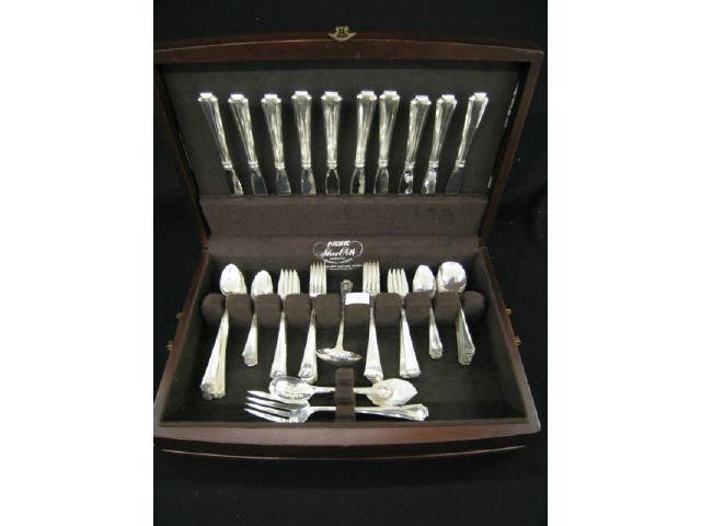 Appraisal: Gorham Sterling Silver Fairfax Flatware Service for with extras servers