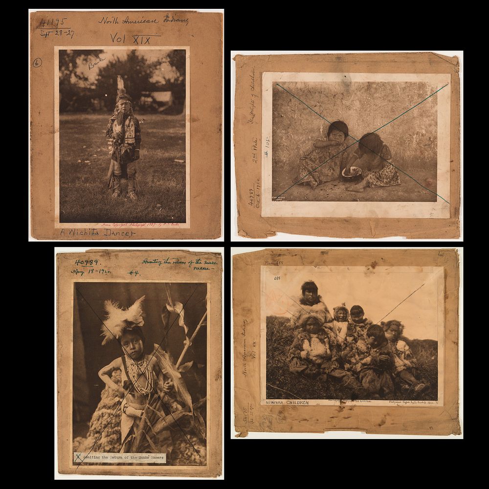 Appraisal: Edward Curtis Children Plate Cover Group - Lot of Edward