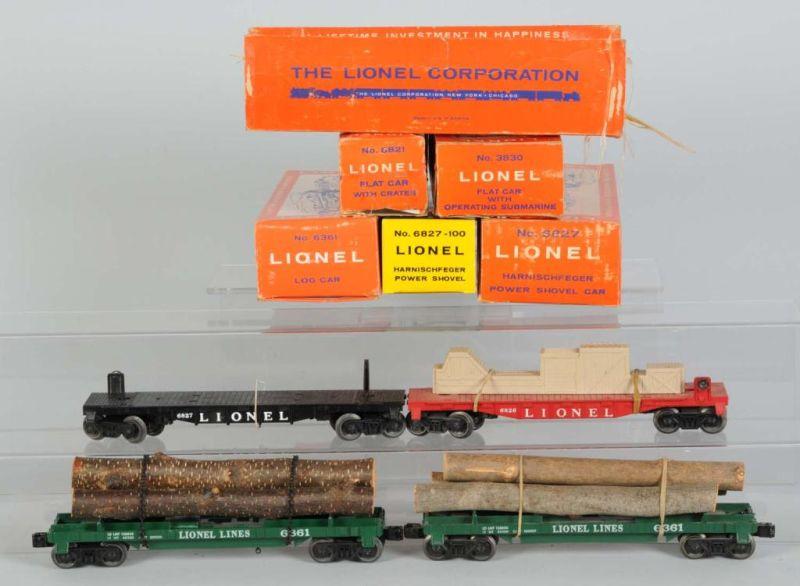 Appraisal: Lionel O-Gauge Steam Freight Set in OB Description Post-war Includes