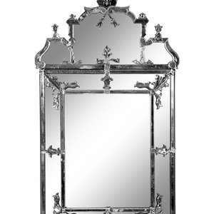 Appraisal: A Venetian Glass Mirror Circa Height x width inches