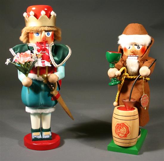 Appraisal: Two Steinbach nutcrackers - Prince Bacchus Germany Carved wood tagged