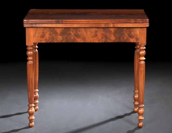 Appraisal: Louis-Philippe Mahogany Games Table second quarter th century the fold-over