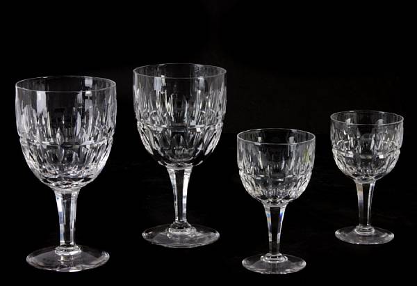 Appraisal: A set of eighteen Stuart crystal goblets together with a