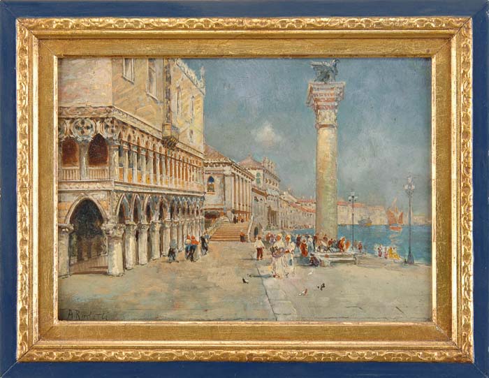 Appraisal: A RODETTI Italian th Century THE GRAND CANAL Oil on