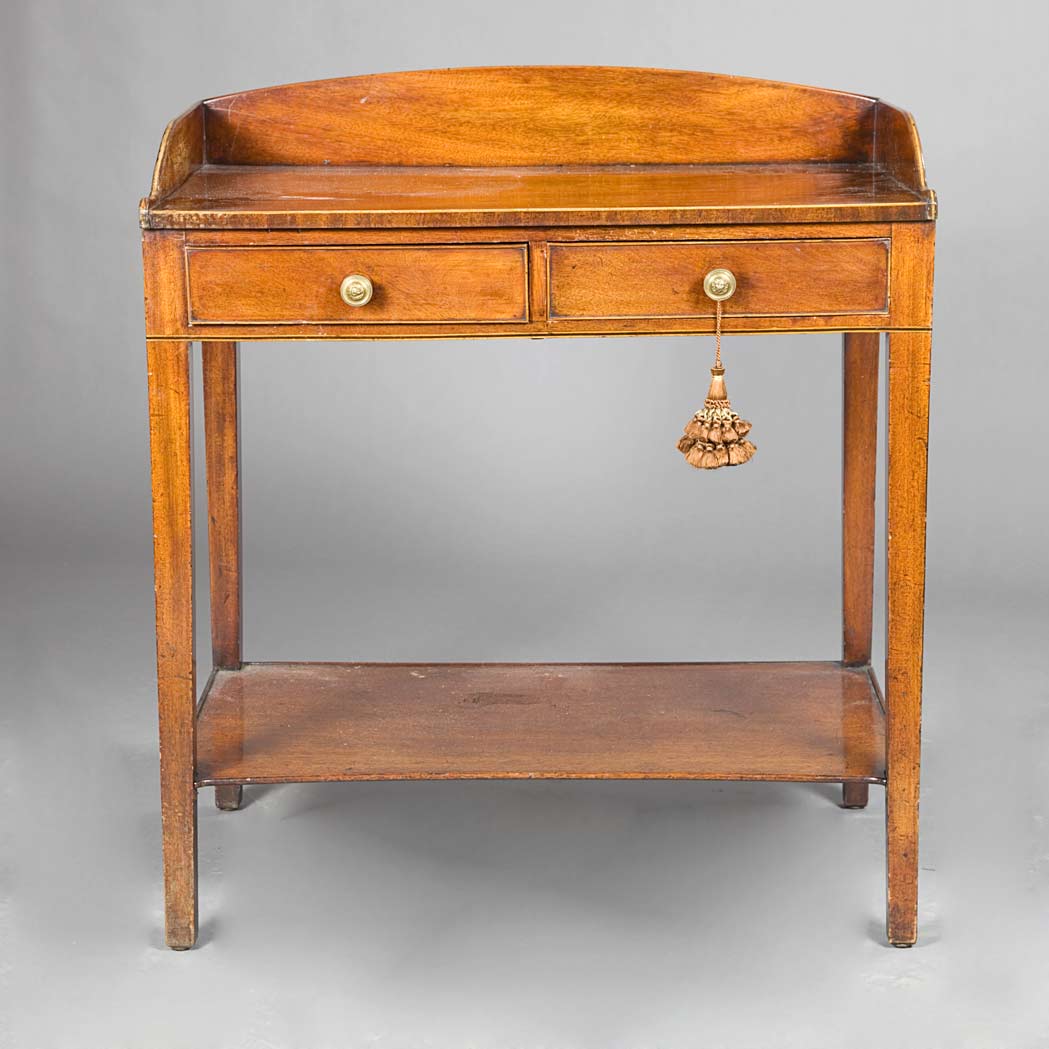 Appraisal: Georgian Mahogany Washstand Height inches width inches depth inches