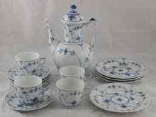 Appraisal: A ceramic Royal Copenhagen tea service All marked ''Royal Copenhagen''