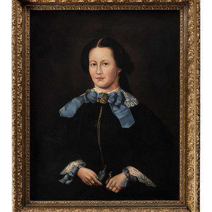 Appraisal: American School th Century Portrait of Ysidora Pico Forster Circa