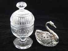 Appraisal: A Royal Brierley cut glass cup and cover ht cm