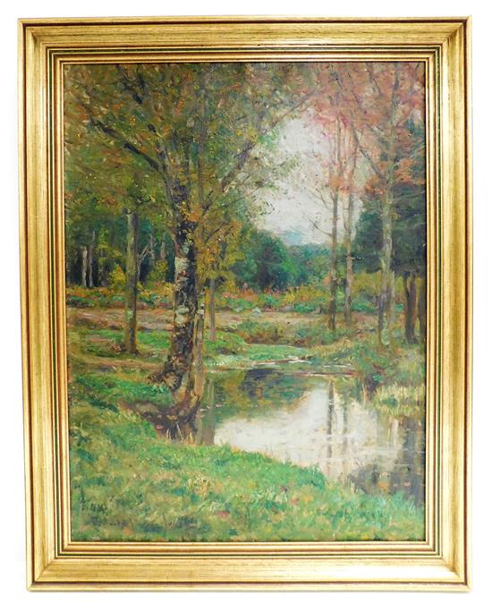 Appraisal: Edward Parker Hayden American - oil on canvas c fall