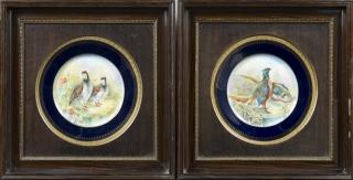 Appraisal: Pair of Porcelain Plates late th c probably L Pair