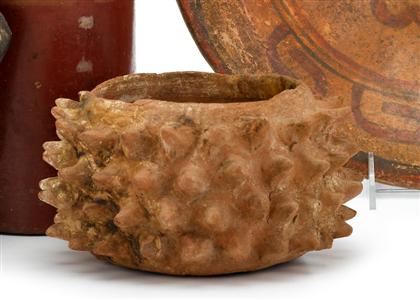 Appraisal: Two Mayan spiked earthernware incensariostzakol a d - motagua valley