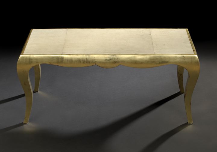 Appraisal: Art Deco Giltwood Cocktail Table early th century of Louis