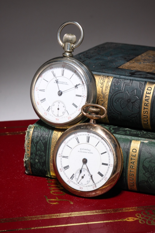 Appraisal: TWO COLUMBUS R W K SPECIAL WATCHES American late th