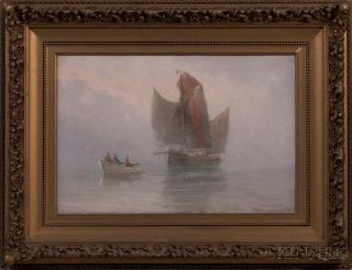 Appraisal: Theodore Victor Carl Valenkamph - Towing a Vessel in Mist