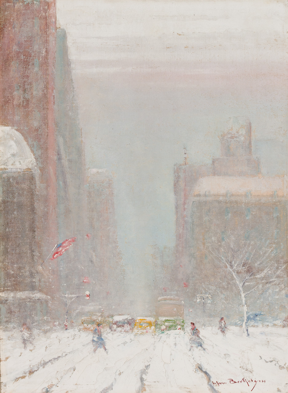 Appraisal: JOHANN BERTHELSEN American - Fifth Ave Looking South from Sixtieth