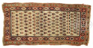 Appraisal: SHIRVAN AND CAUCASIAN RUG The first with rows of polychrome