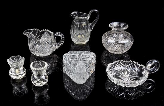 Appraisal: Sale Lot A Collection of Cut Glass Table Articles comprising